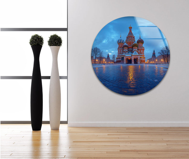 Moscow Blue Glass Wall Art glass photo prints, glass picture prints
