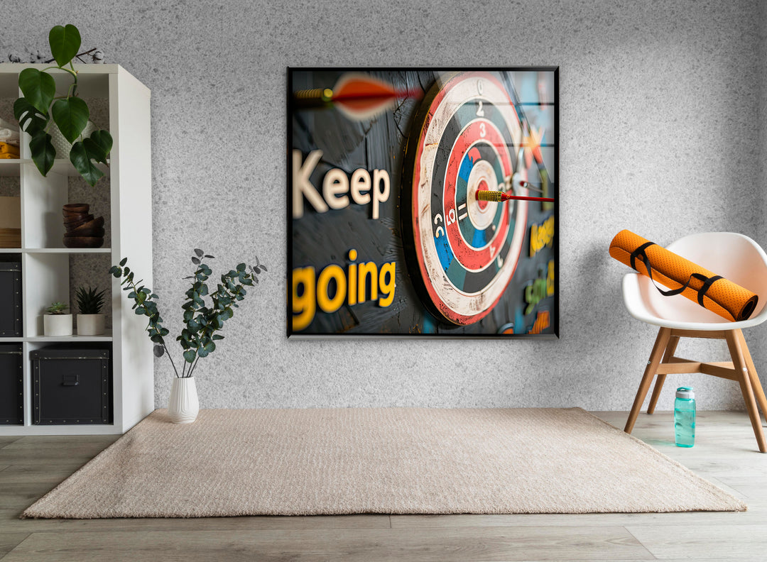 Keep Going Dart Glass Wall Art glass pictures for Wall, glass prints wall art
