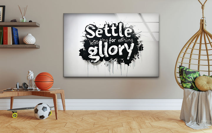 Motivation Glass Wall Art glass art painting, glass art for the Wall
