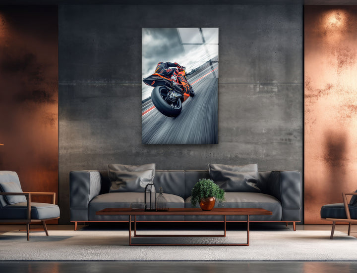 Motorcycle Tempered Glass Wall Art - MyPhotoStation