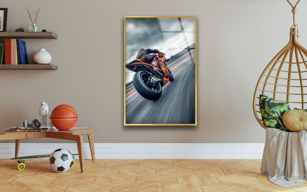 Motorcycle Tempered Glass Wall Art - MyPhotoStation