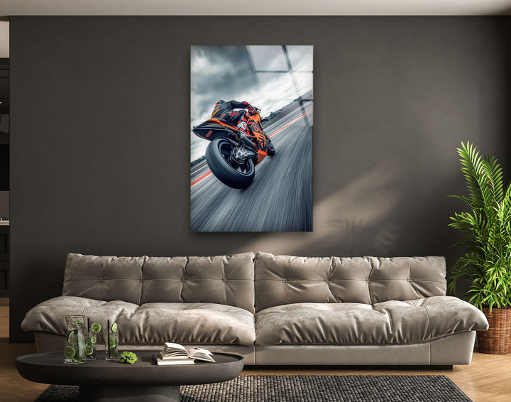 Motorcycle Tempered Glass Wall Art - MyPhotoStation