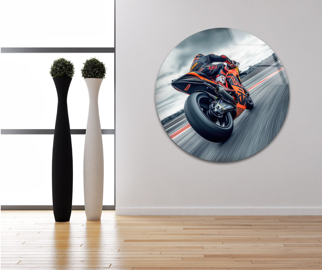 Motorcycle Tempered Glass Wall Art - MyPhotoStation