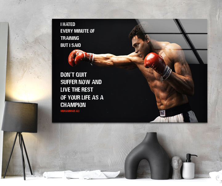 Muhammad Ali Glass Wall Art & Decor