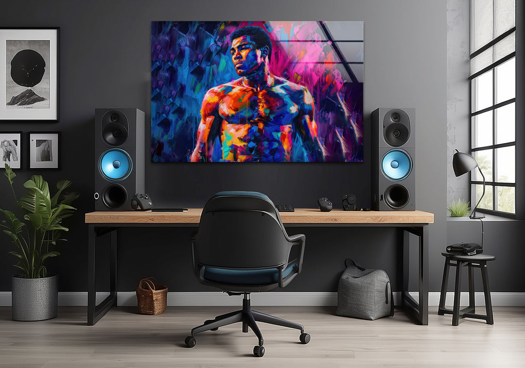 Muhammed Ali Painting Glass Wall Art & Decor Ideas