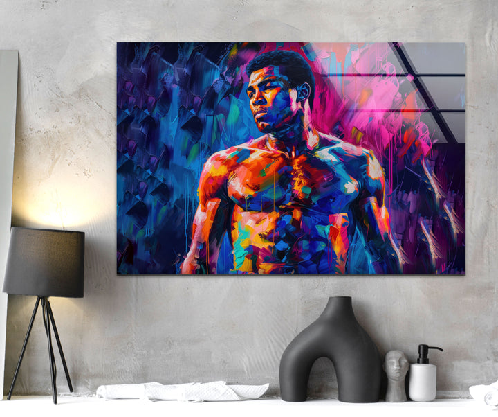 Muhammed Ali Painting Glass Wall Art & Decor