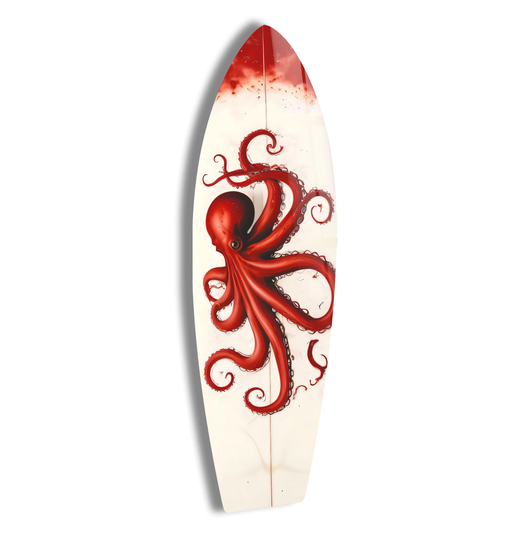 Octopus Surfboard Wall Art