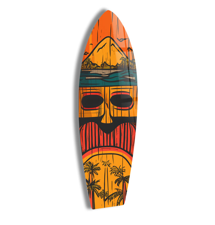 Tiki Bar Decor Surfboard Wall Art