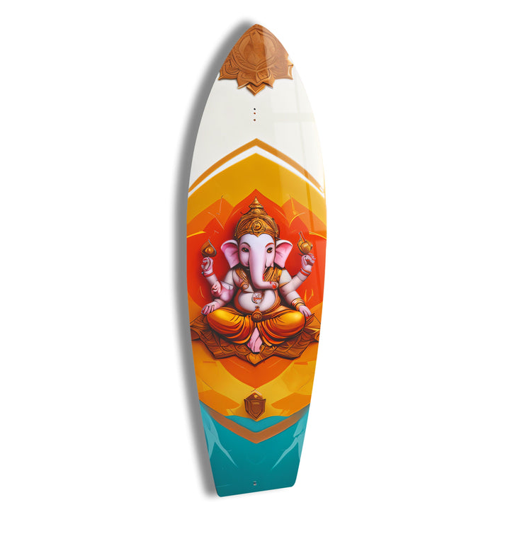 Pink Buddha Surfboard Wall Art