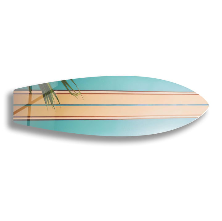 Beige and Brown Surfboard Wall Art