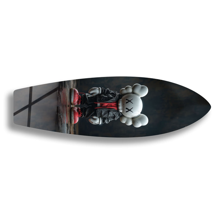 Kaws Inspired Surfboard Wall Art – Urban Street Art & Figurine Design