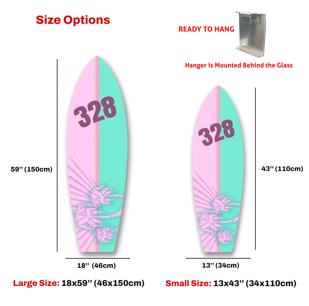 Customable Surfboard Wall Art