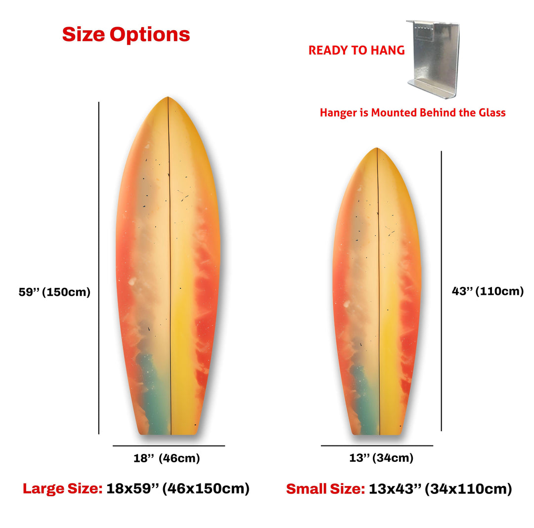 Soft Colors Art Surfboard Wall Art