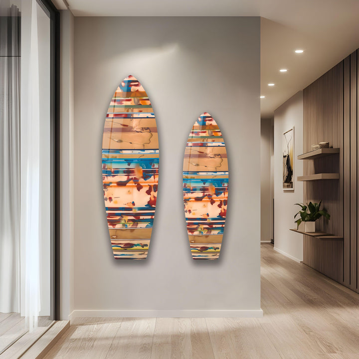 Beige Surfboard Wall Art