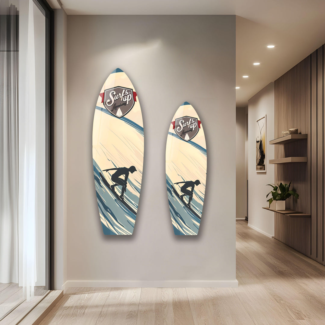 Surfer Boy Surfboard Wall Art