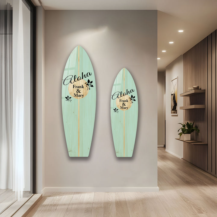 Customized Surfboard Wall Art