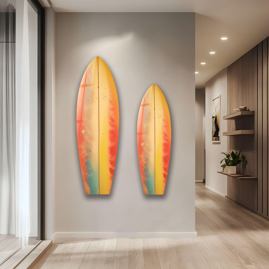 Soft Colors Art Surfboard Wall Art