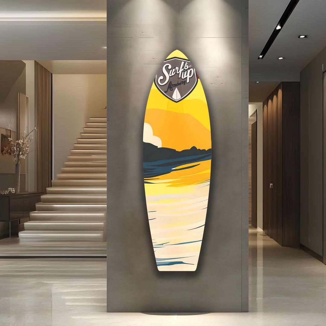 Soft Colors Surfboard Wall Art