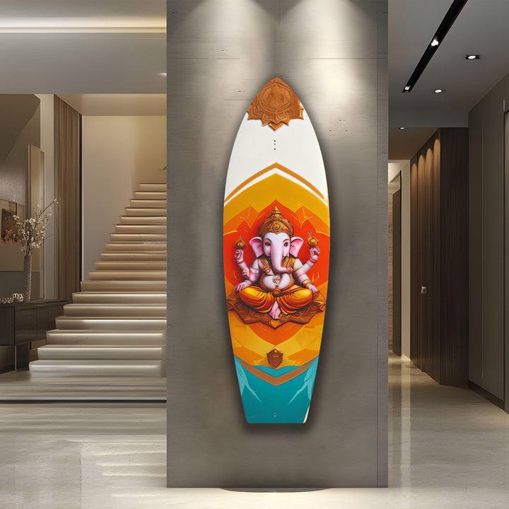 Pink Buddha Surfboard Wall Art