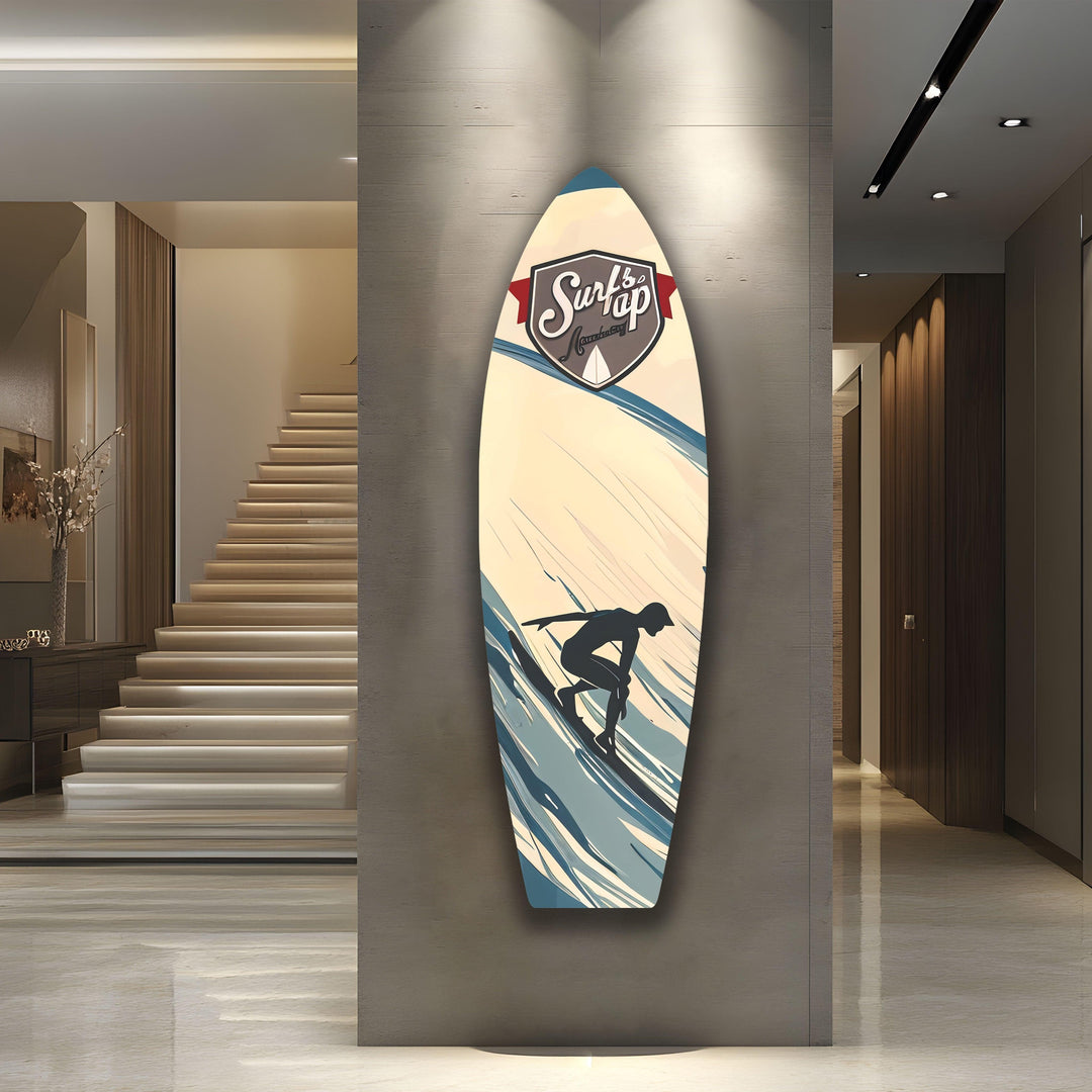 Surfer Boy Surfboard Wall Art