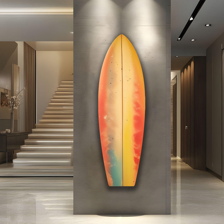 Soft Colors Art Surfboard Wall Art