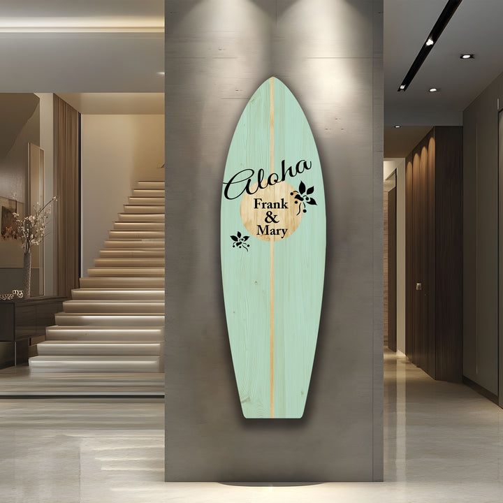 Customized Surfboard Wall Art