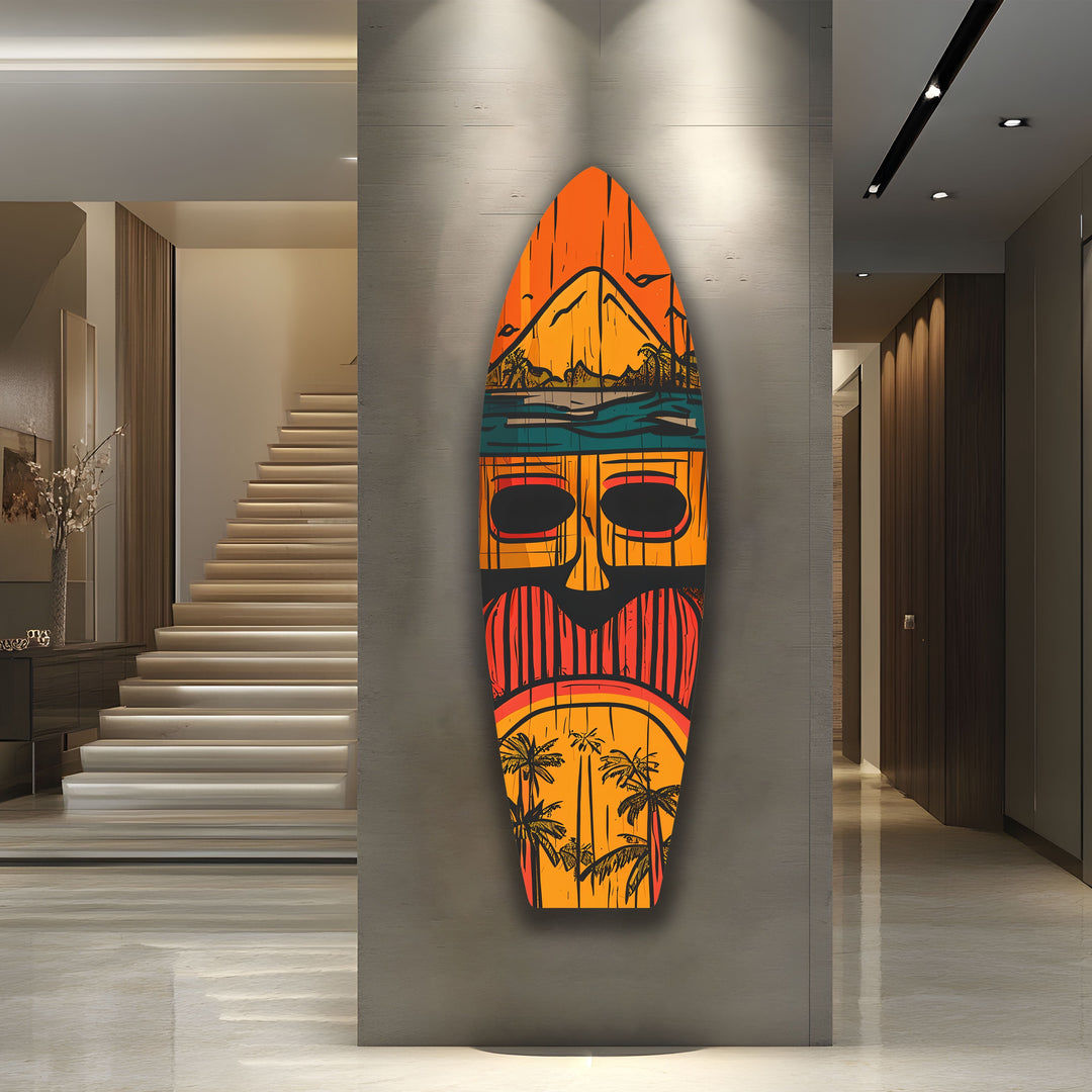 Tiki Bar Decor Surfboard Wall Art