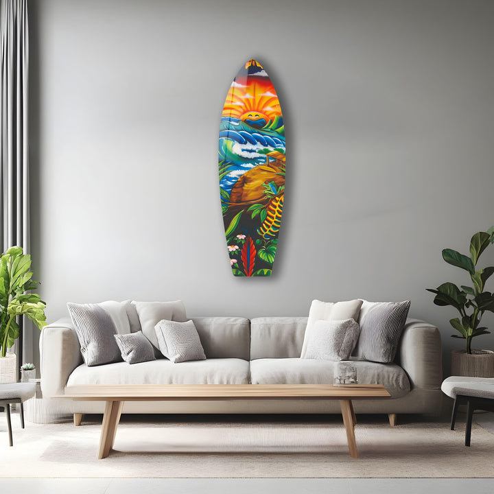 Pop Art Surfboard Wall Art