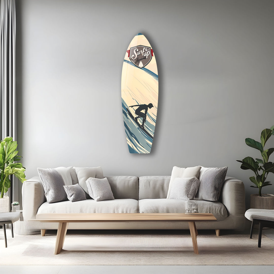 Surfer Boy Surfboard Wall Art