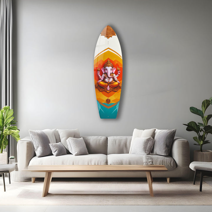 Pink Buddha Surfboard Wall Art