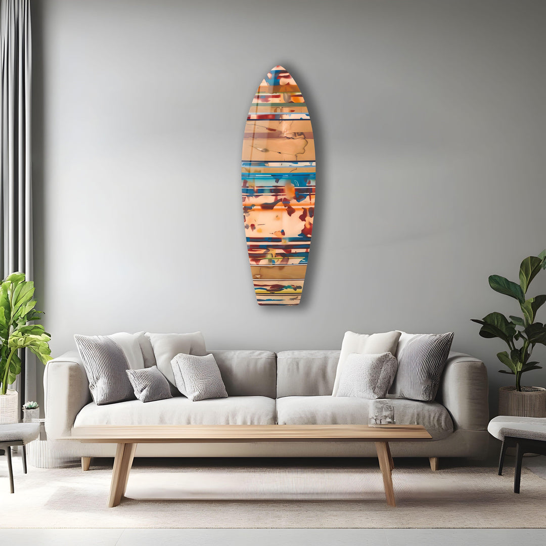 Beige Surfboard Wall Art