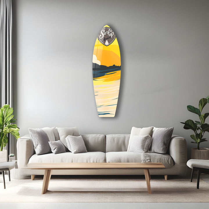 Soft Colors Surfboard Wall Art