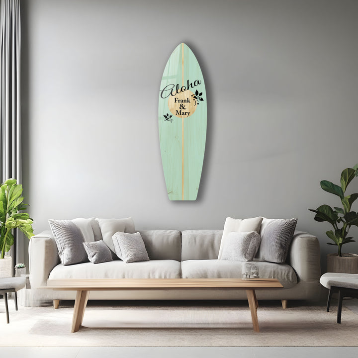 Customized Surfboard Wall Art