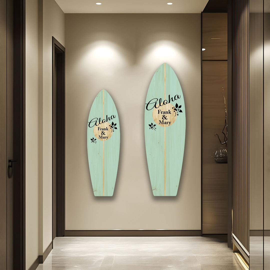 Customized Surfboard Wall Art