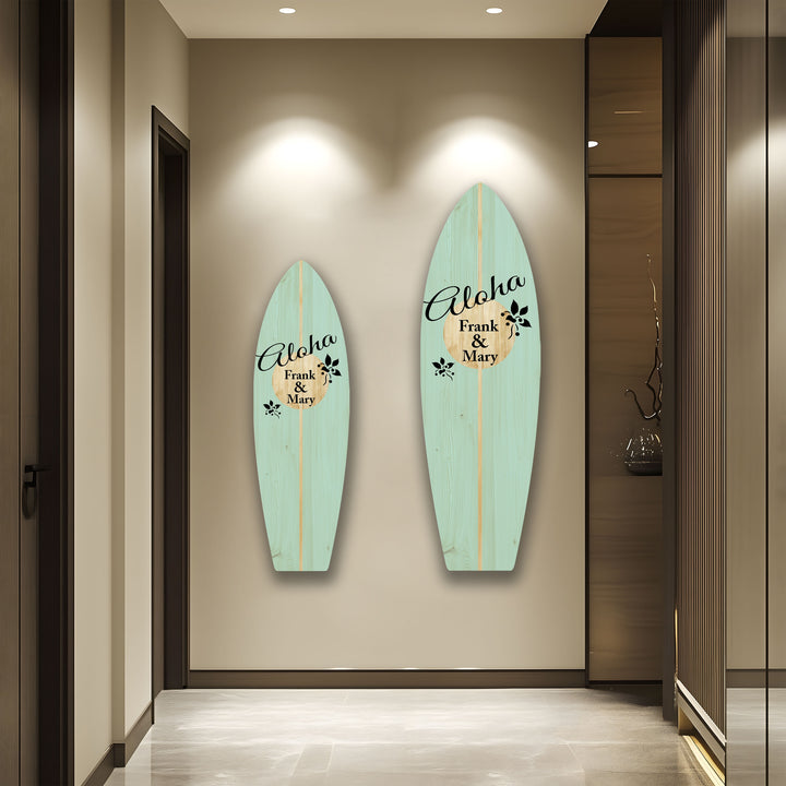 Customized Surfboard Wall Art