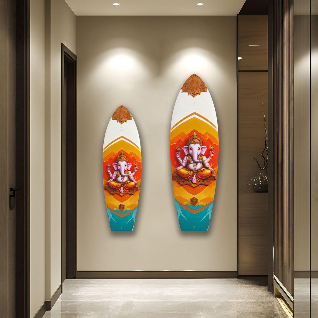 Pink Buddha Surfboard Wall Art