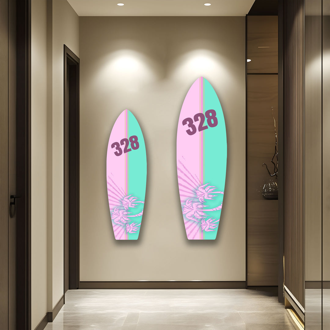 Customable Surfboard Wall Art