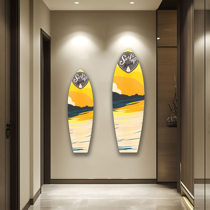 Soft Colors Surfboard Wall Art