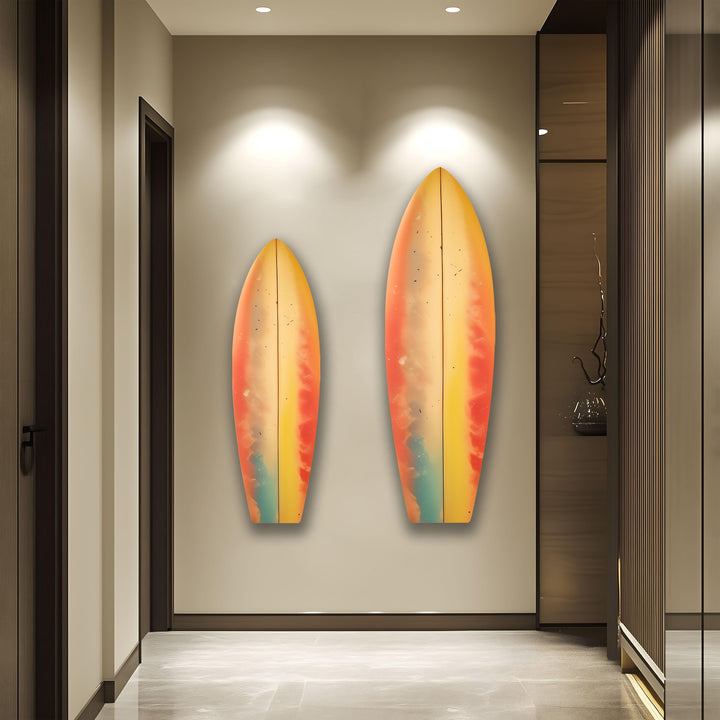 Soft Colors Art Surfboard Wall Art