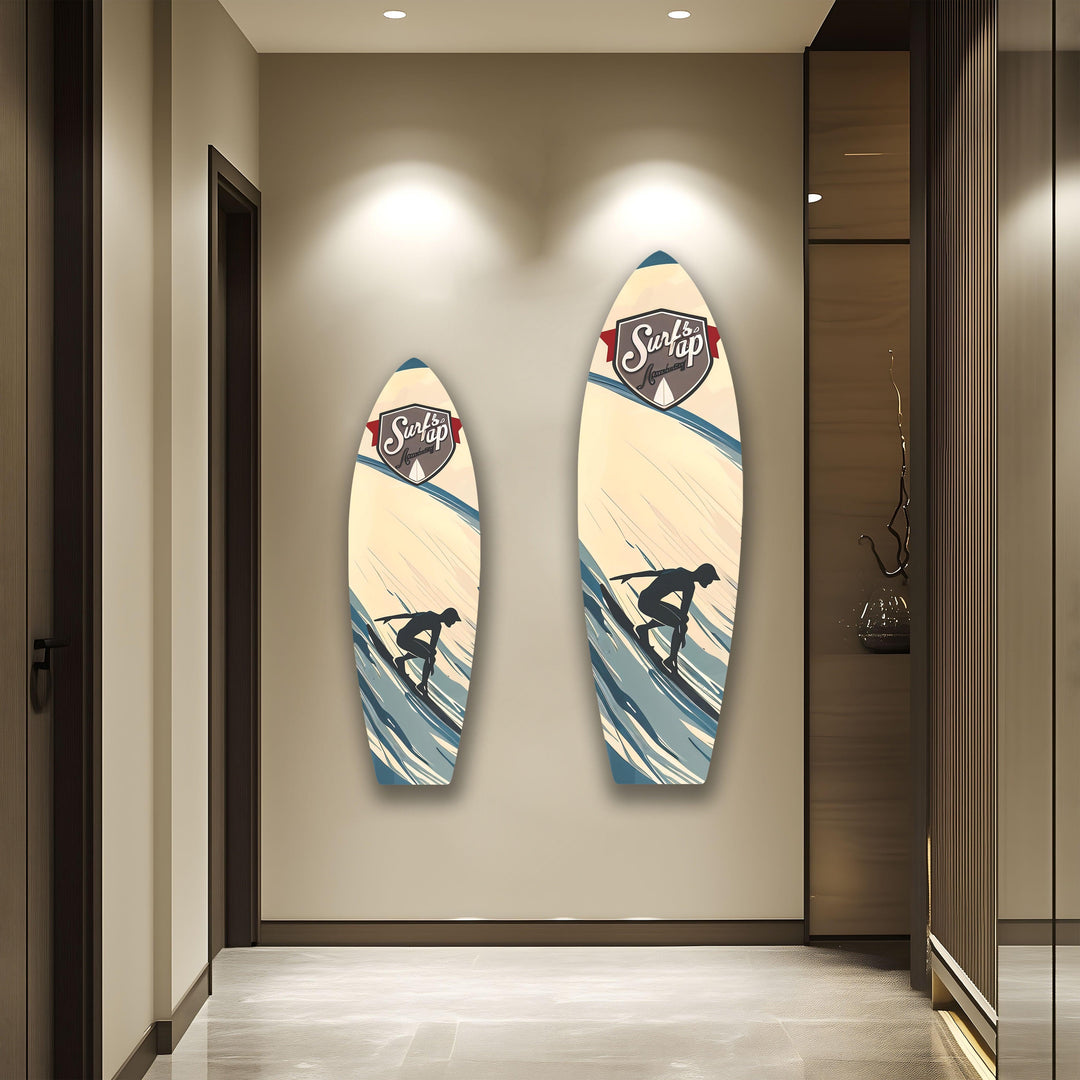 Surfer Boy Surfboard Wall Art