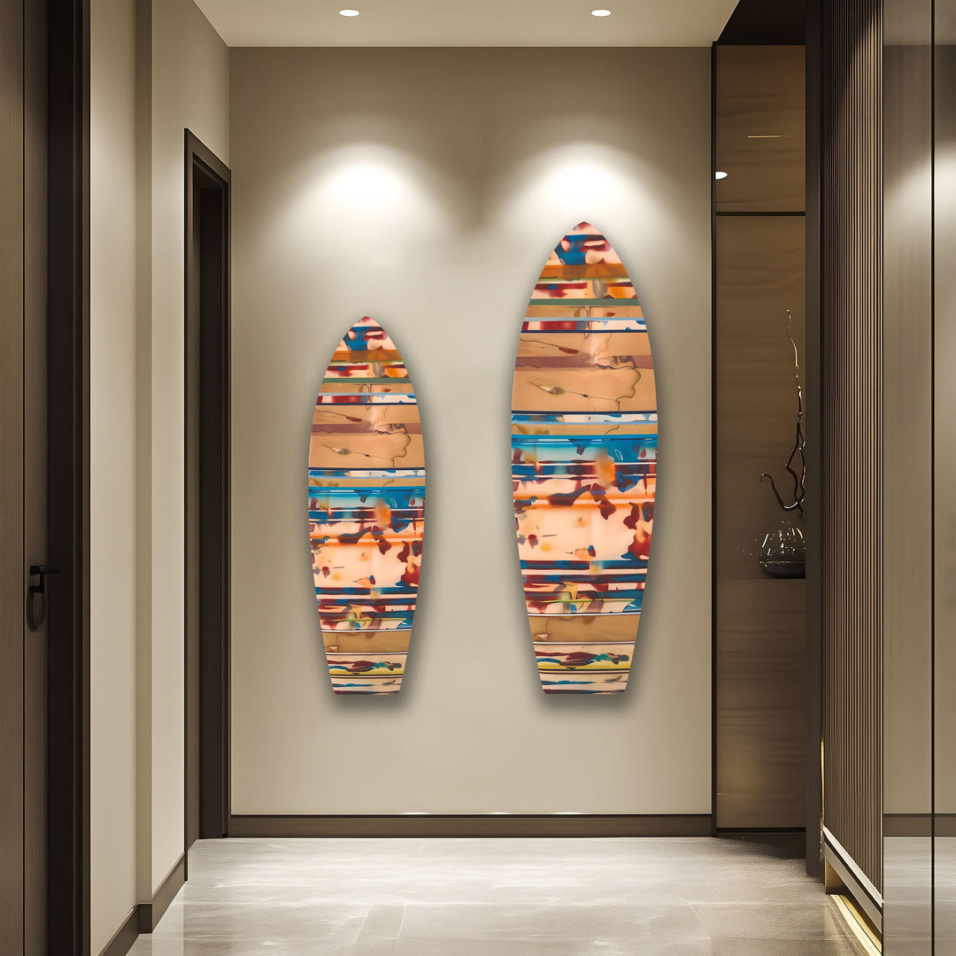 Beige Surfboard Wall Art