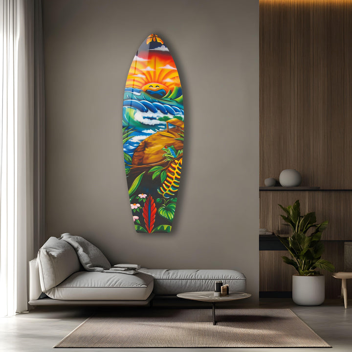 Pop Art Surfboard Wall Art