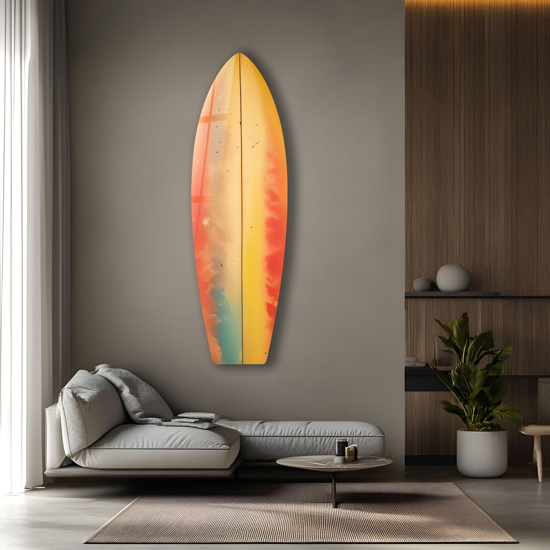 Soft Colors Art Surfboard Wall Art