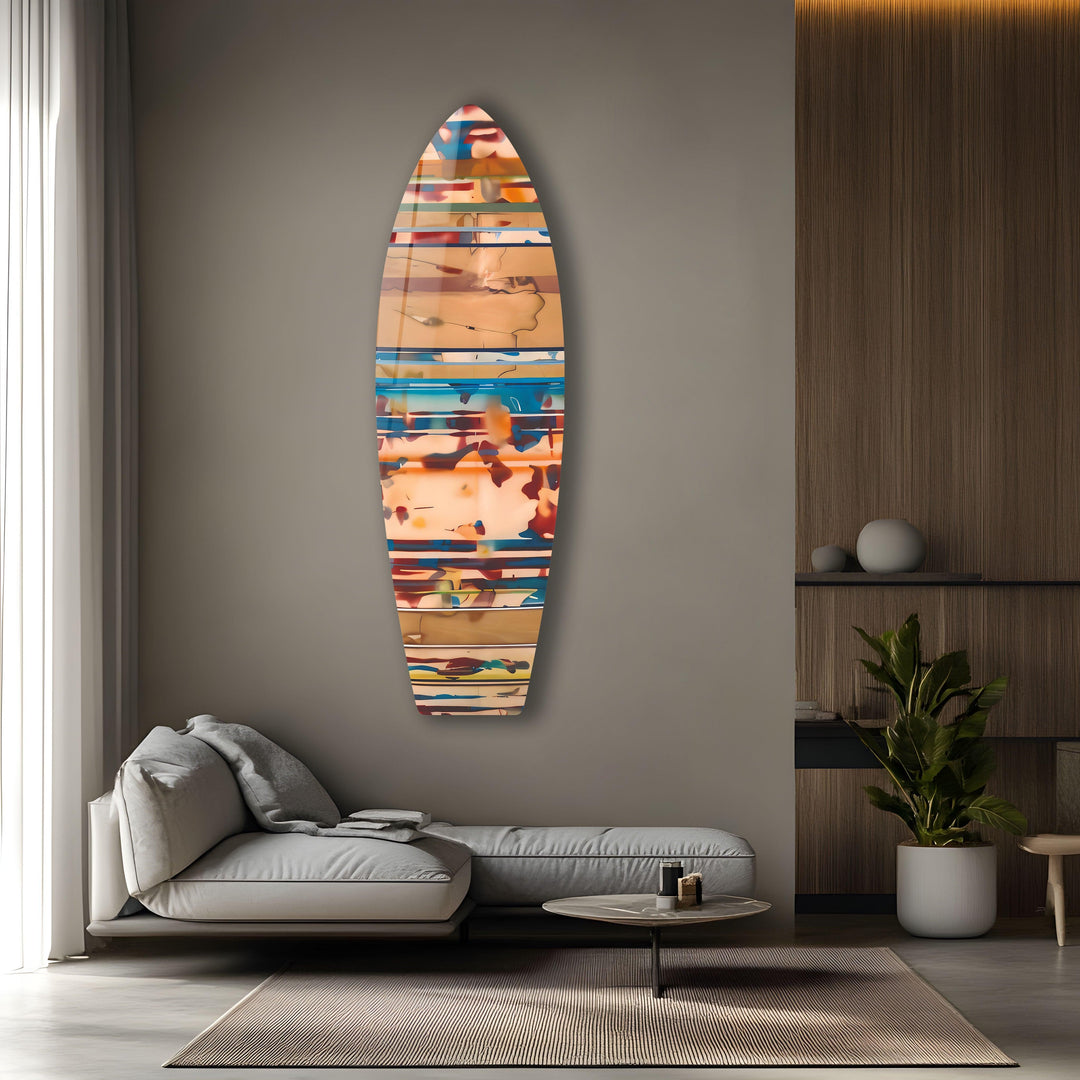 Beige Surfboard Wall Art