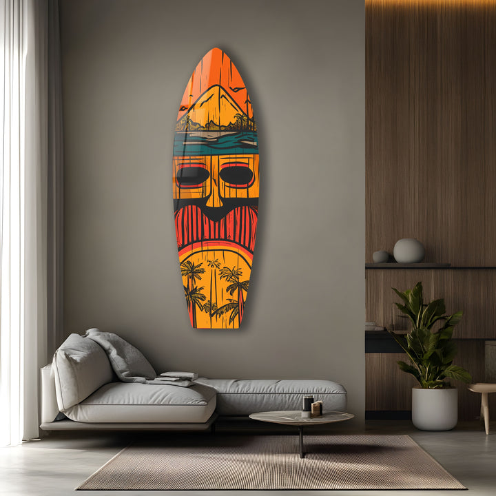 Tiki Bar Decor Surfboard Wall Art