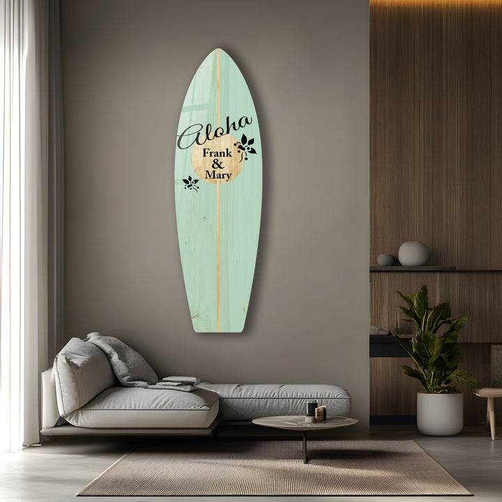 Customized Surfboard Wall Art