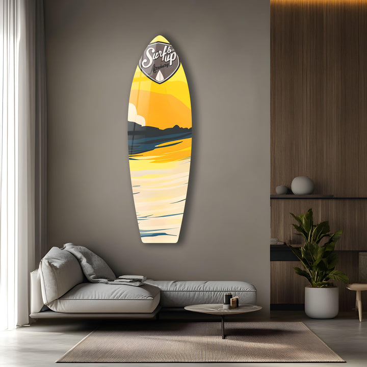 Soft Colors Surfboard Wall Art