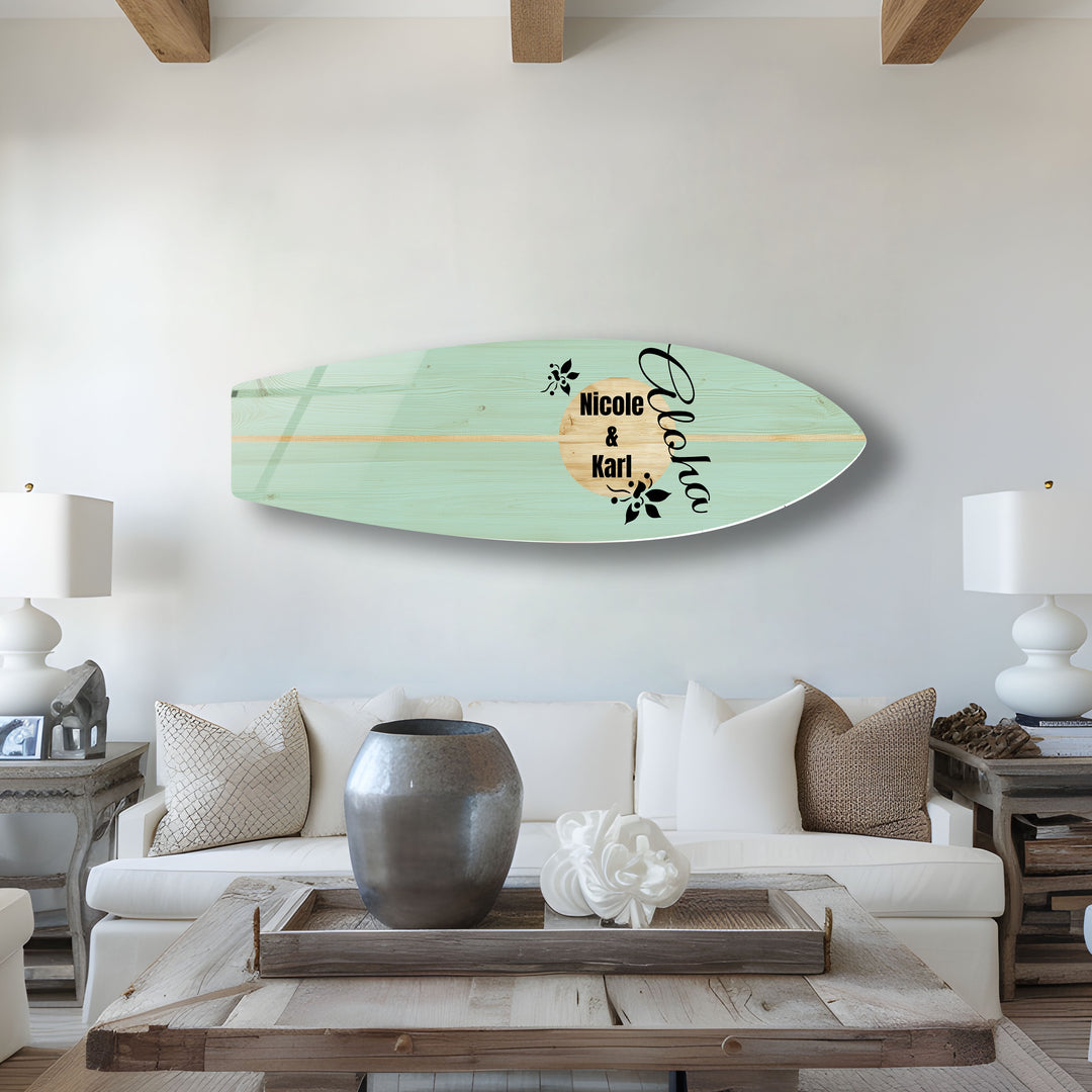 Customized Surfboard Wall Art