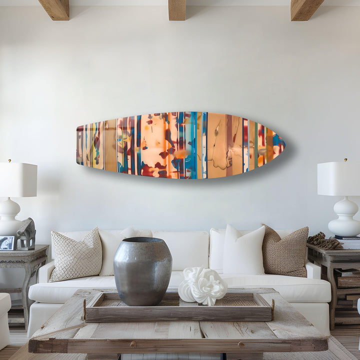 Beige Surfboard Wall Art