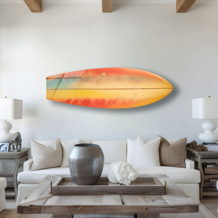 Soft Colors Art Surfboard Wall Art